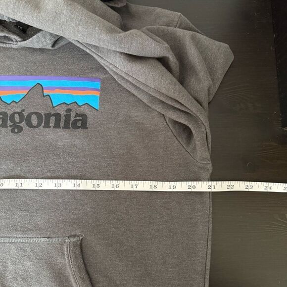 Patagonia Kids Youth Hoodie Sweatshirt Size XXL Gray Graphic Print Logo Outdoor - Picture 12 of 13